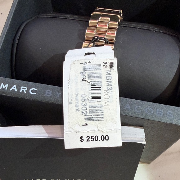 Marc By Marc Jacobs Gold and Red Watch - Picture 5 of 8